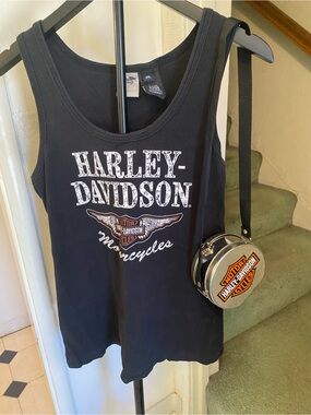 Women’s Harley-Davidson Black Tank Top with Winged Logo Size 2X